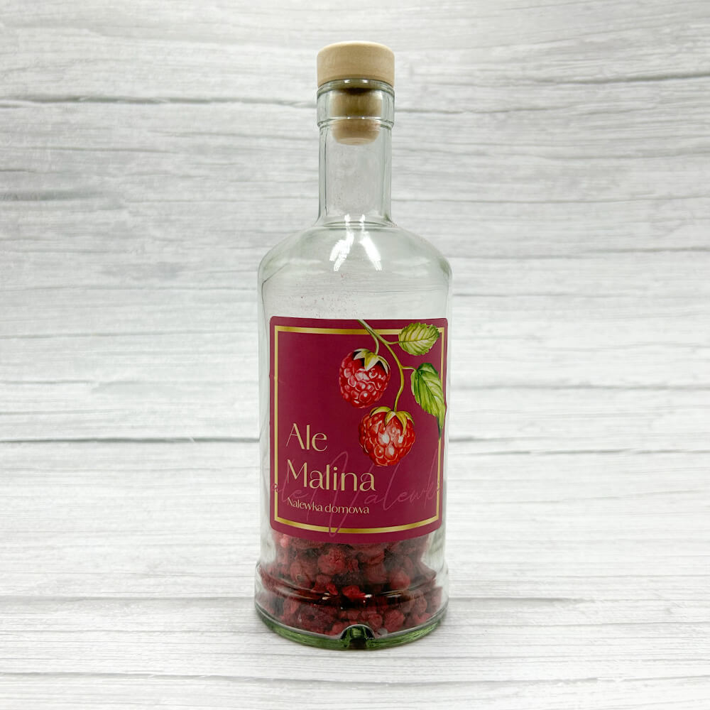 domowa nalewka malinowa na prezent